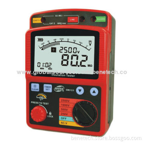 Voltage Tester, AC/DC or Digital Multimeter with AC Voltage of 250 to 2,500V